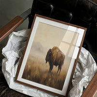 Bison in the Amber Haze
