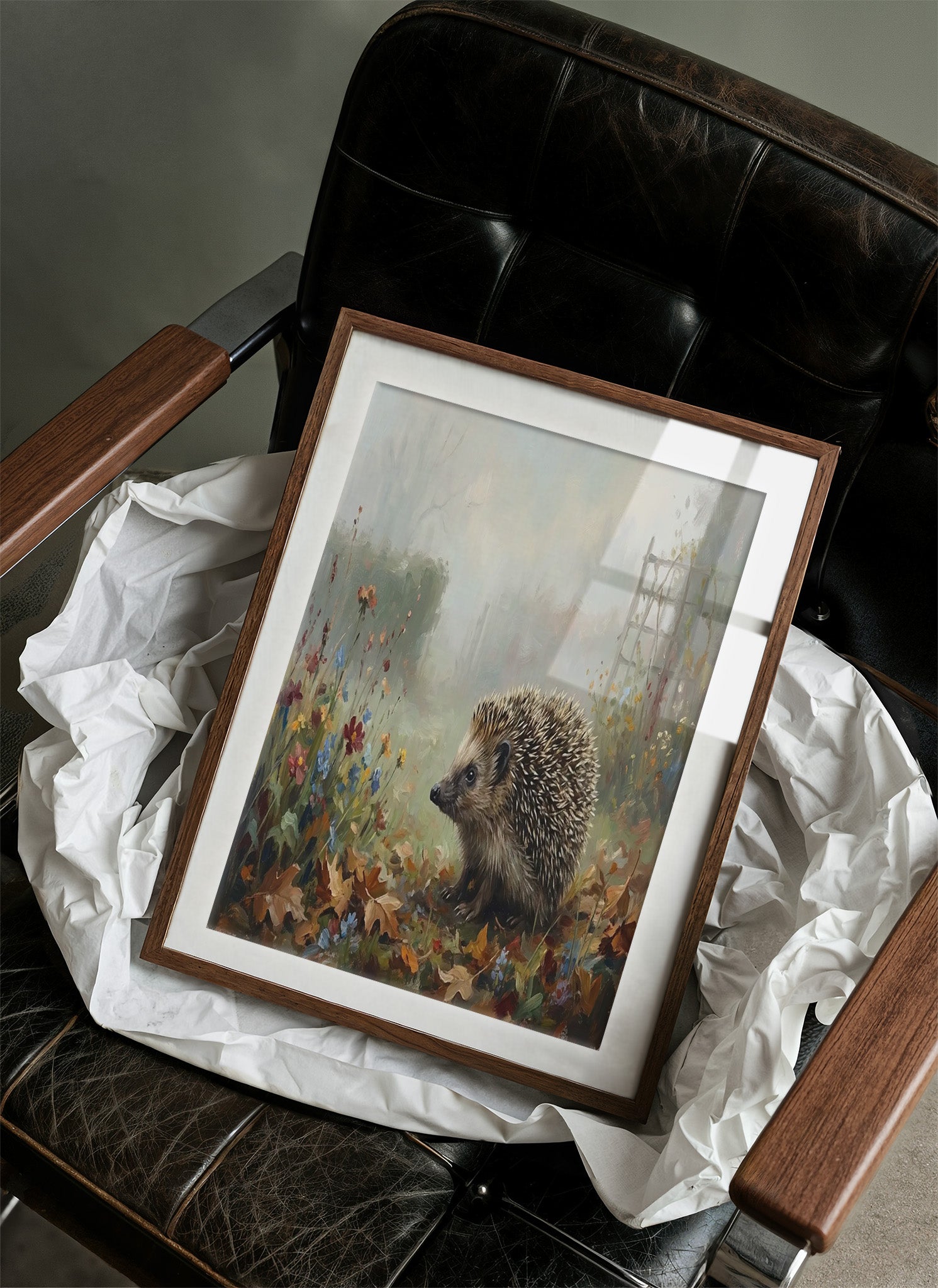 Hedgehog in the Cottage Garden