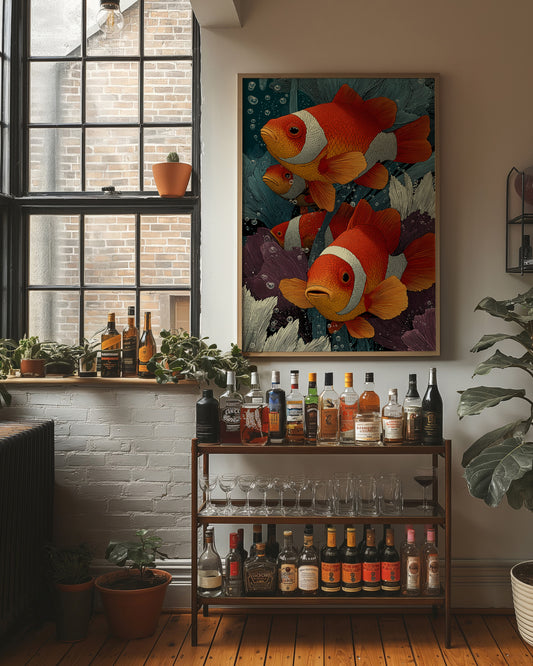 Clownfish in the Anemones