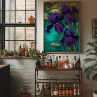 Indigo Blooms by the Stream