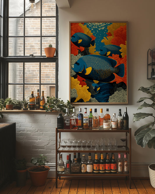 Angelfish Among the Coral