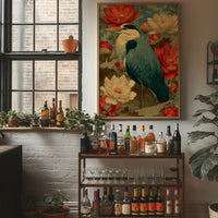 Heron Among the Lotus