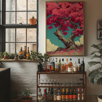 Blossoms Against a Teal Sky