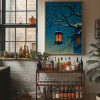 Winter Lantern in the Snow