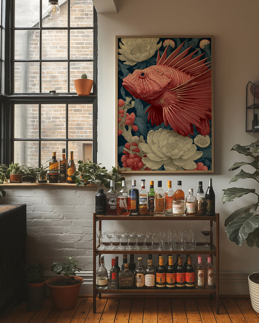 Lionfish Among the Peonies