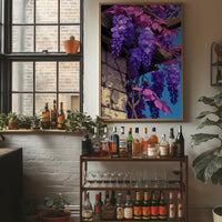 Wisteria Cascading Down the Beam