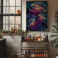 Jellyfish Drift in Deep Violet