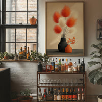 Pampas Plumes in Terracotta