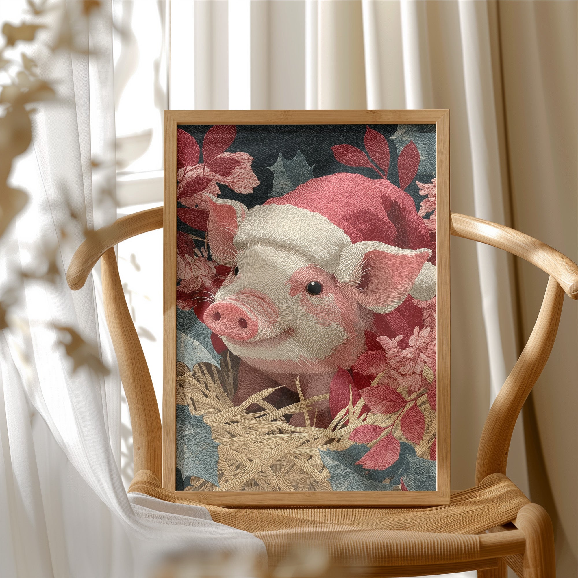 Piglet in Holiday Bloom