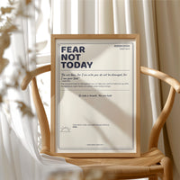 Morning Edition: Fear Not Today