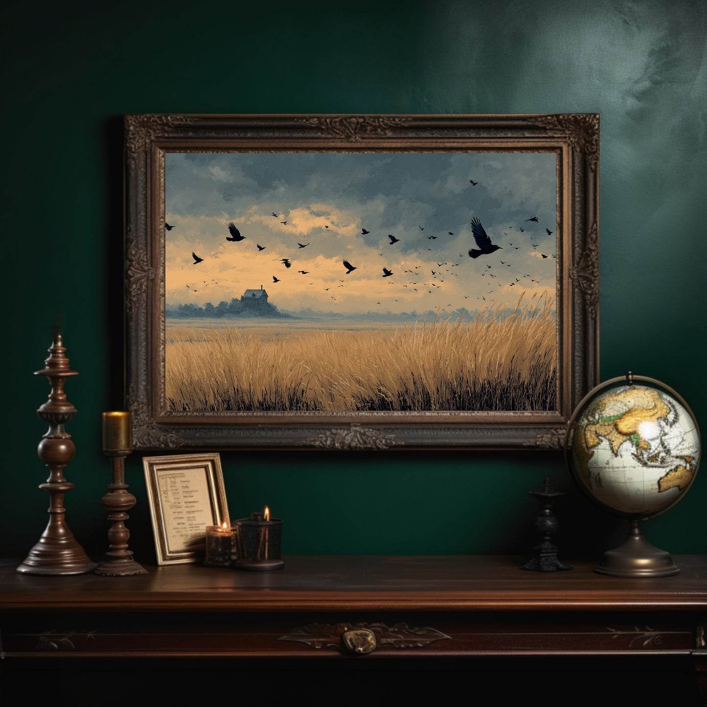 Crows Over the Reeds