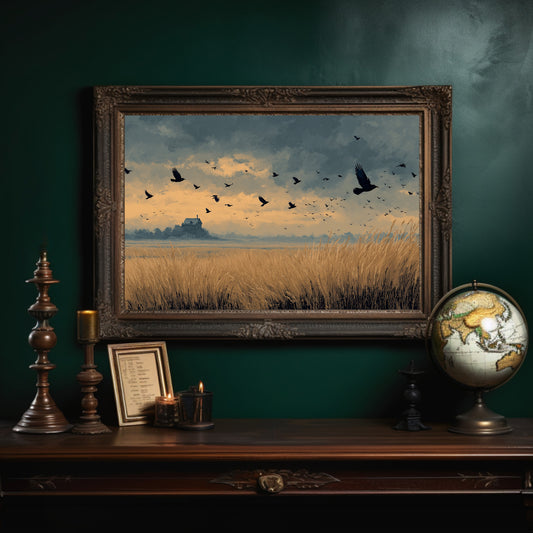 Crows Over the Reeds