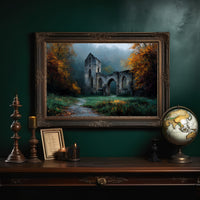 Ruins in Autumn Fog