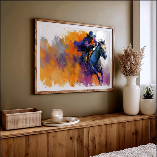Cowboy in Full Color Burst
