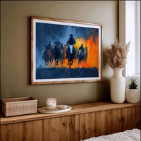Cattle Drive Through Fire