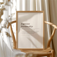 Espresso Personality