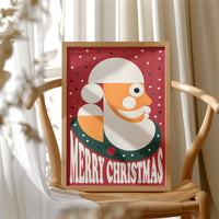 Modernist Santa Portrait