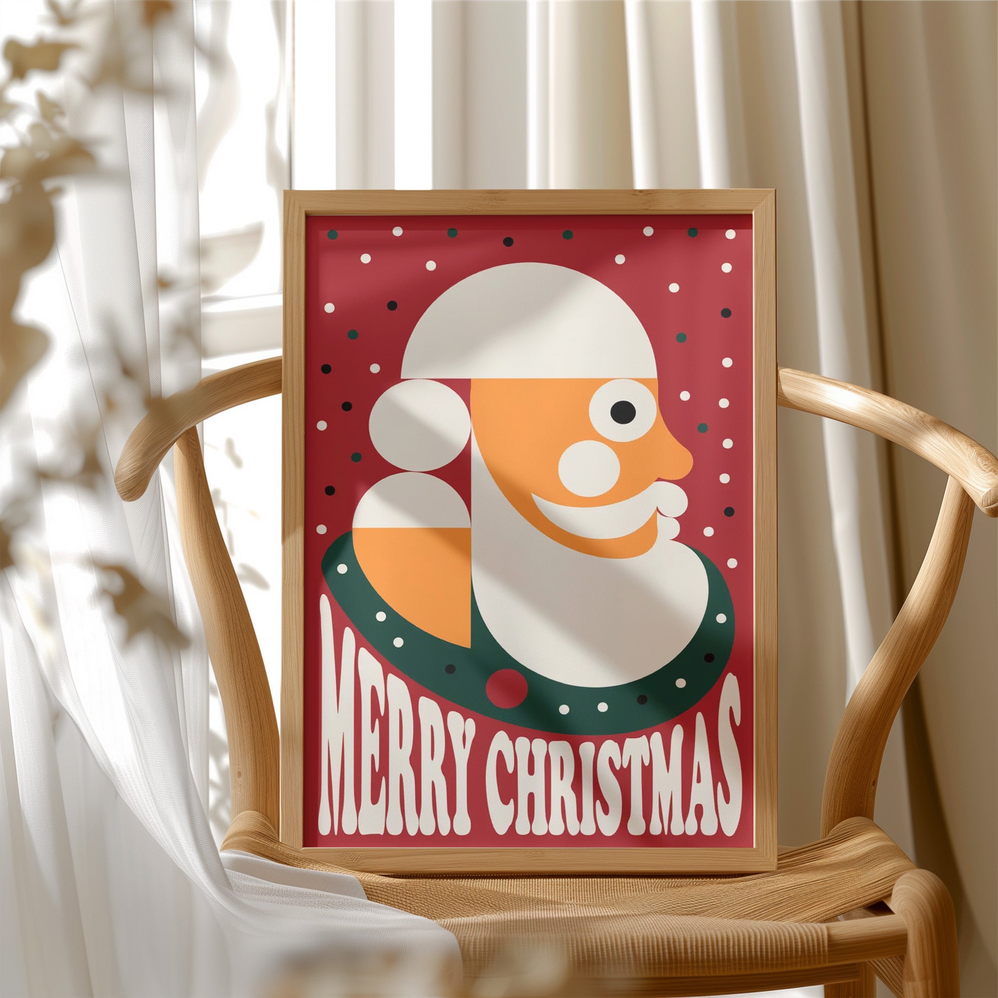 Modernist Santa Portrait