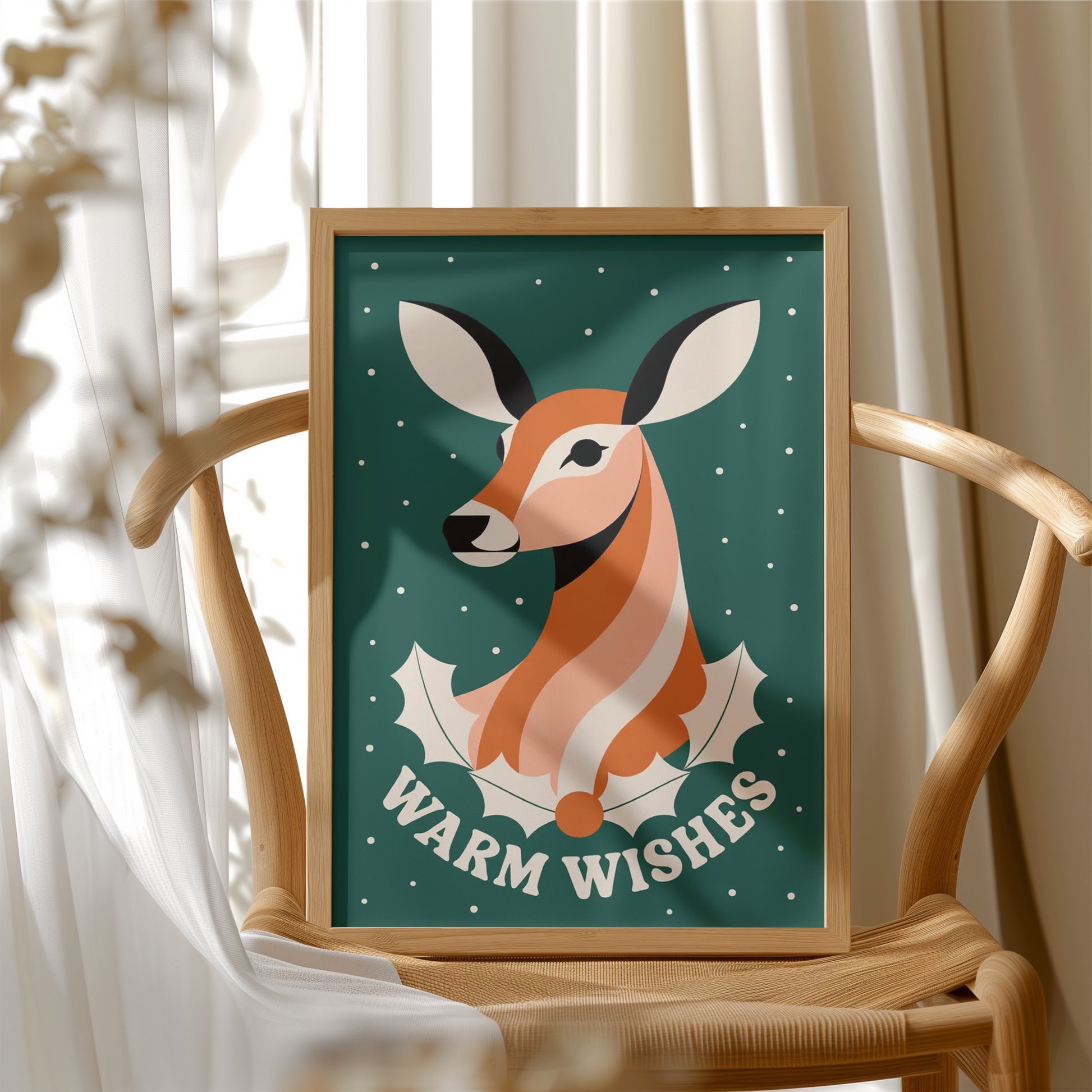 Modernist Deer Portrait