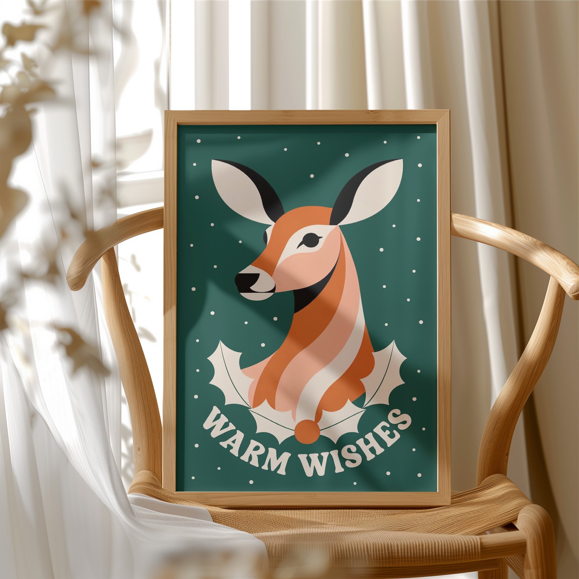 Modernist Deer Portrait
