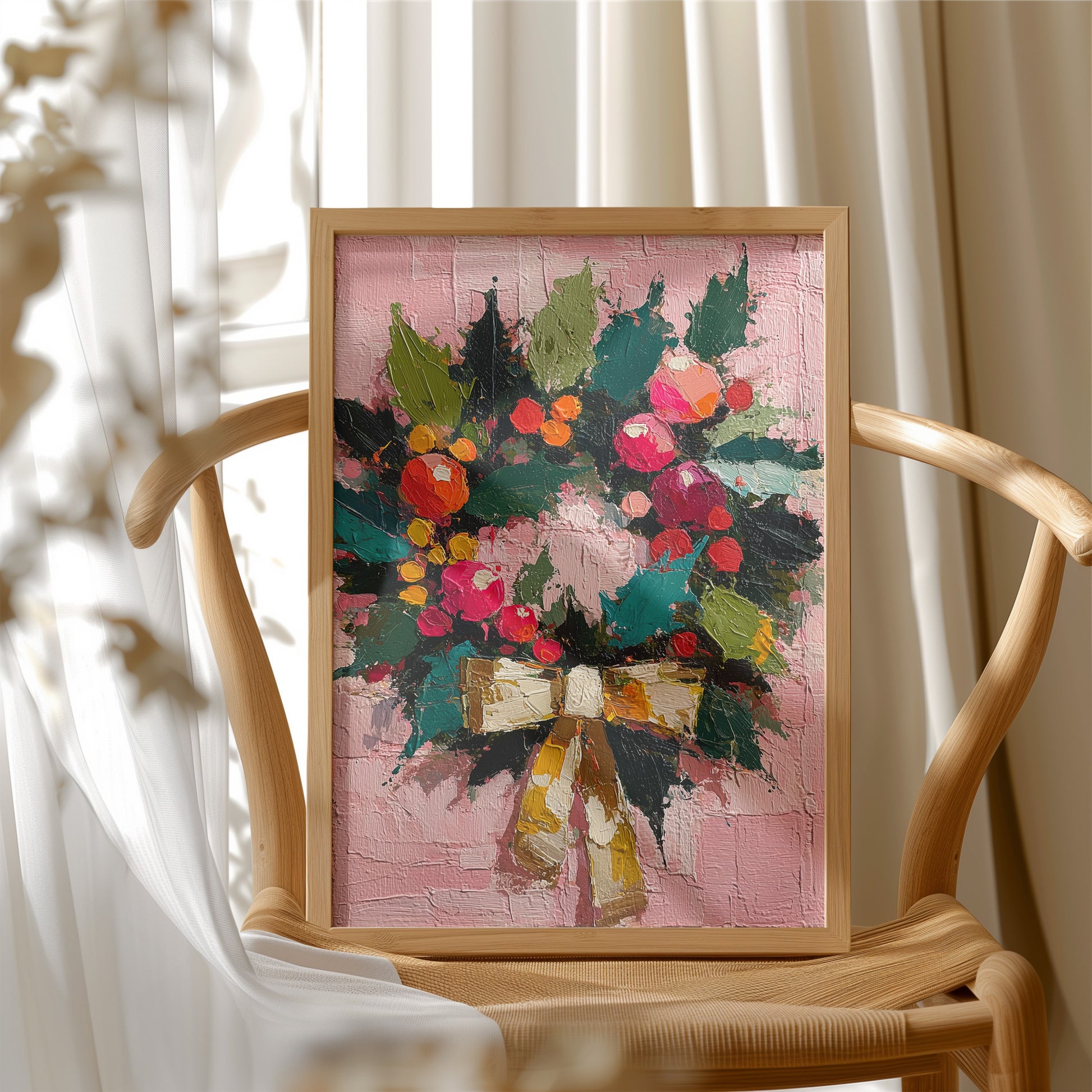 Wreath of Winter Blooms
