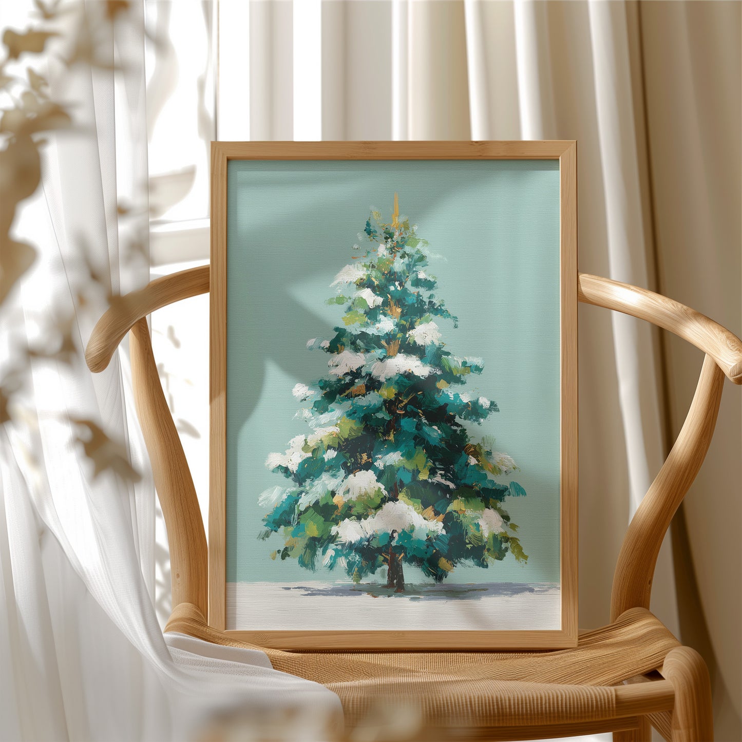 Evergreen in Winter Light