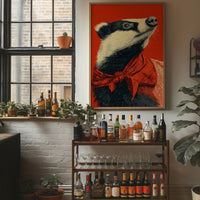 Badger in Crimson Wild