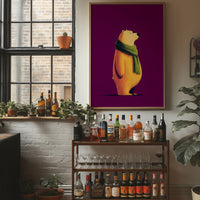 Golden Bear in Green Scarf