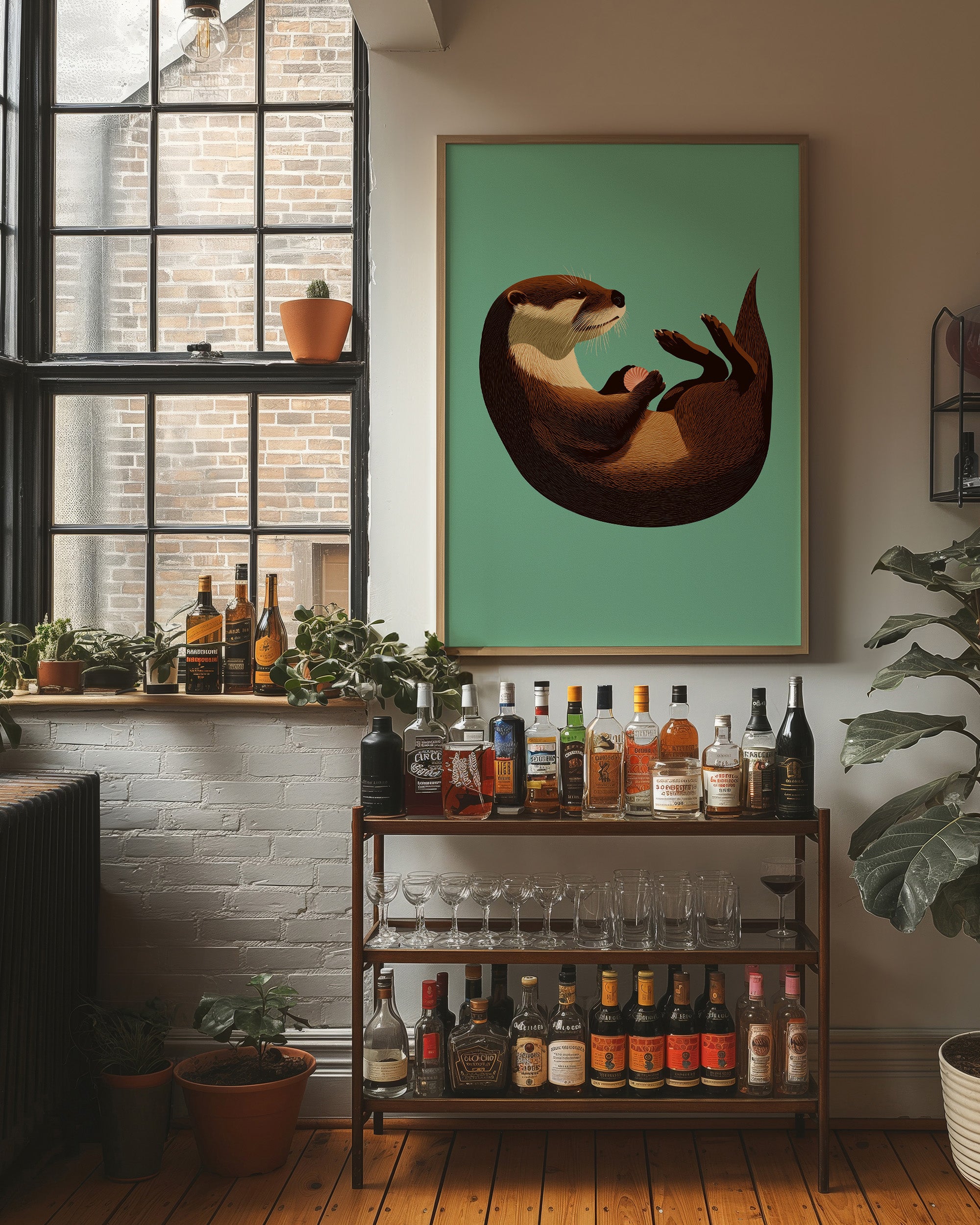 Otter and Its Shell