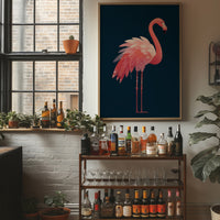 Flamingo Draped in Starlight