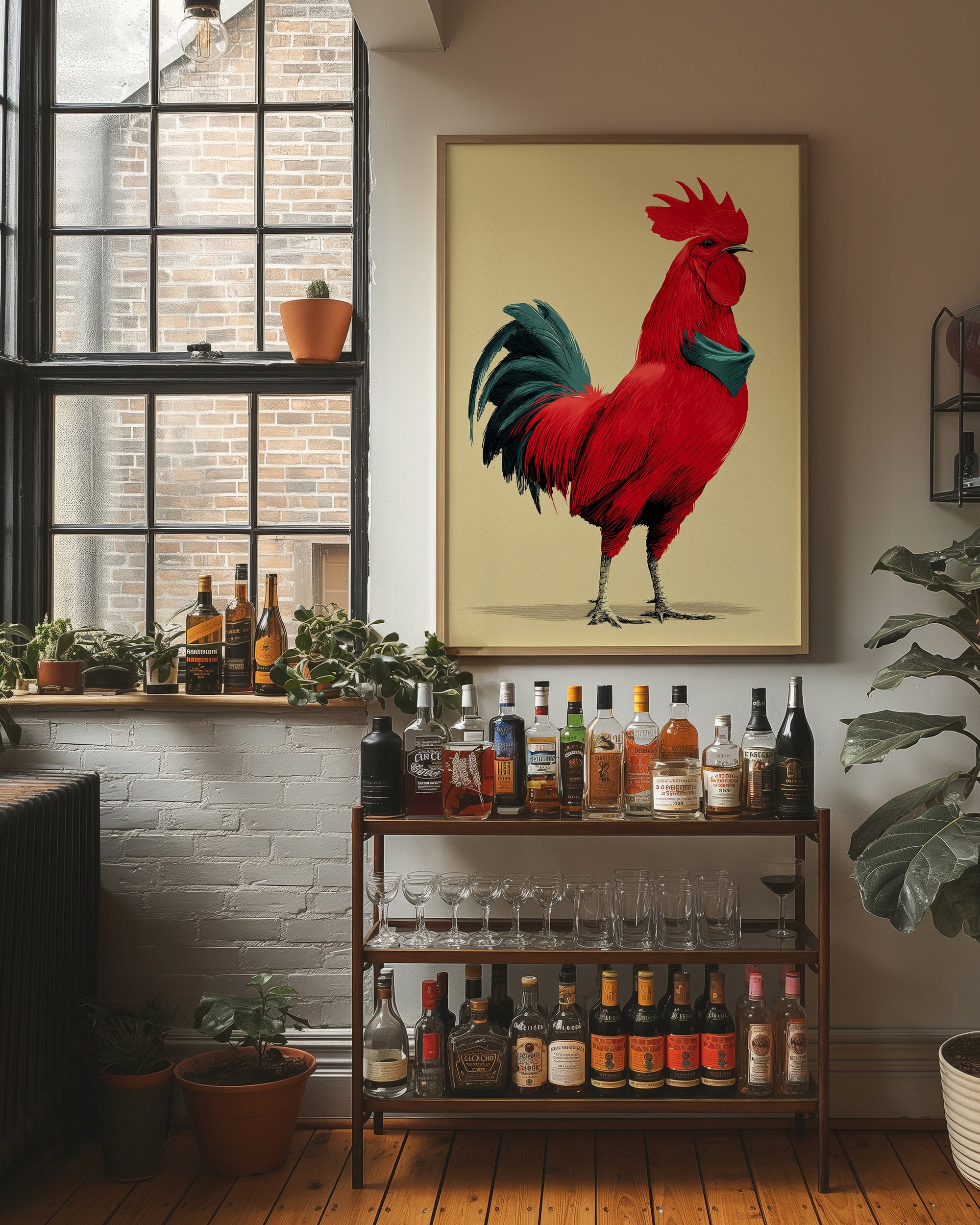 Scarlet Rooster Stance
