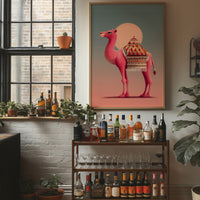 Pink Camel at Sunset