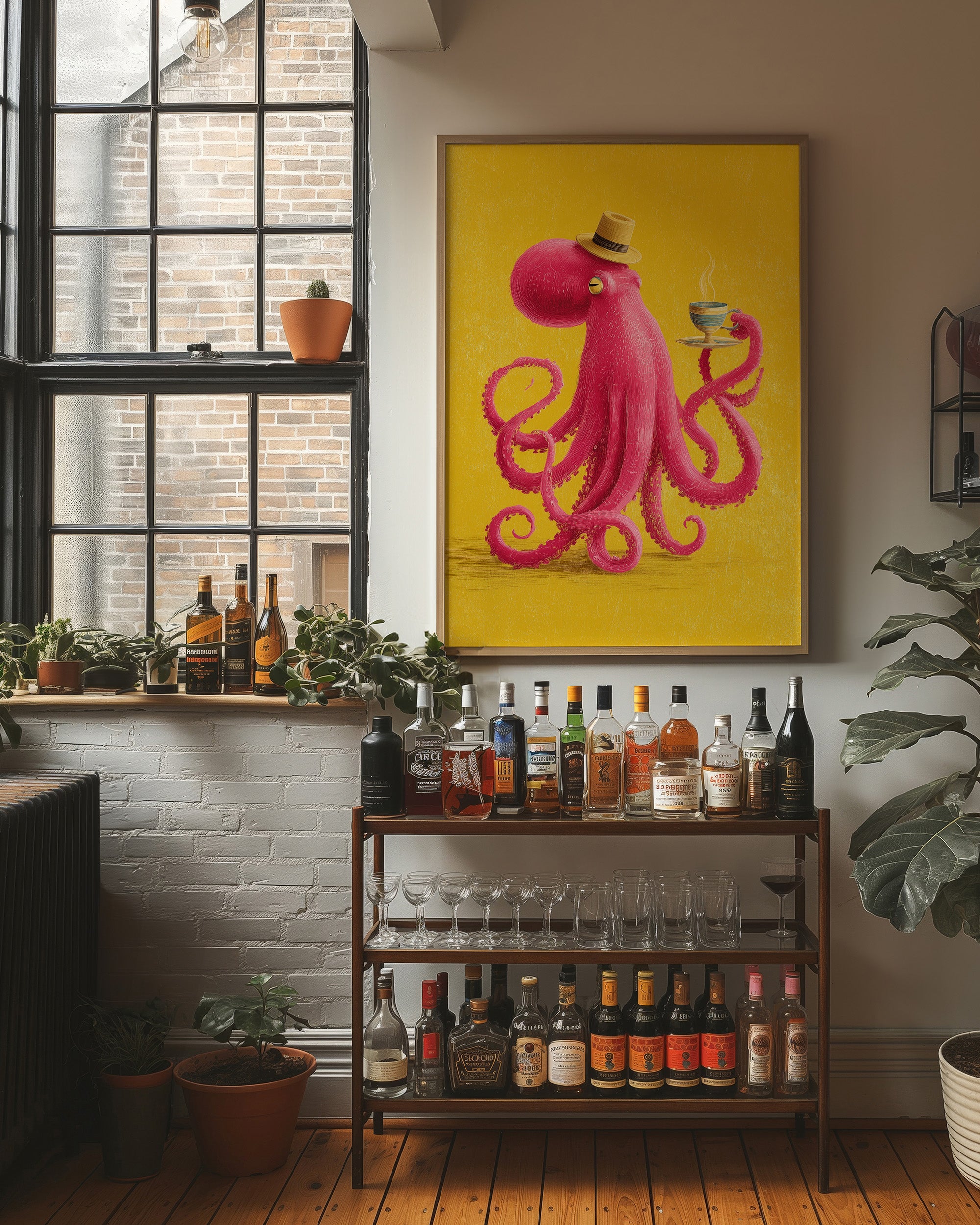 Octopus, Top Hat, Tea Time