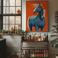 Blue Horse, Fire-Toned Mane