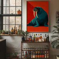 Walrus, Tusks and Crimson Shadow