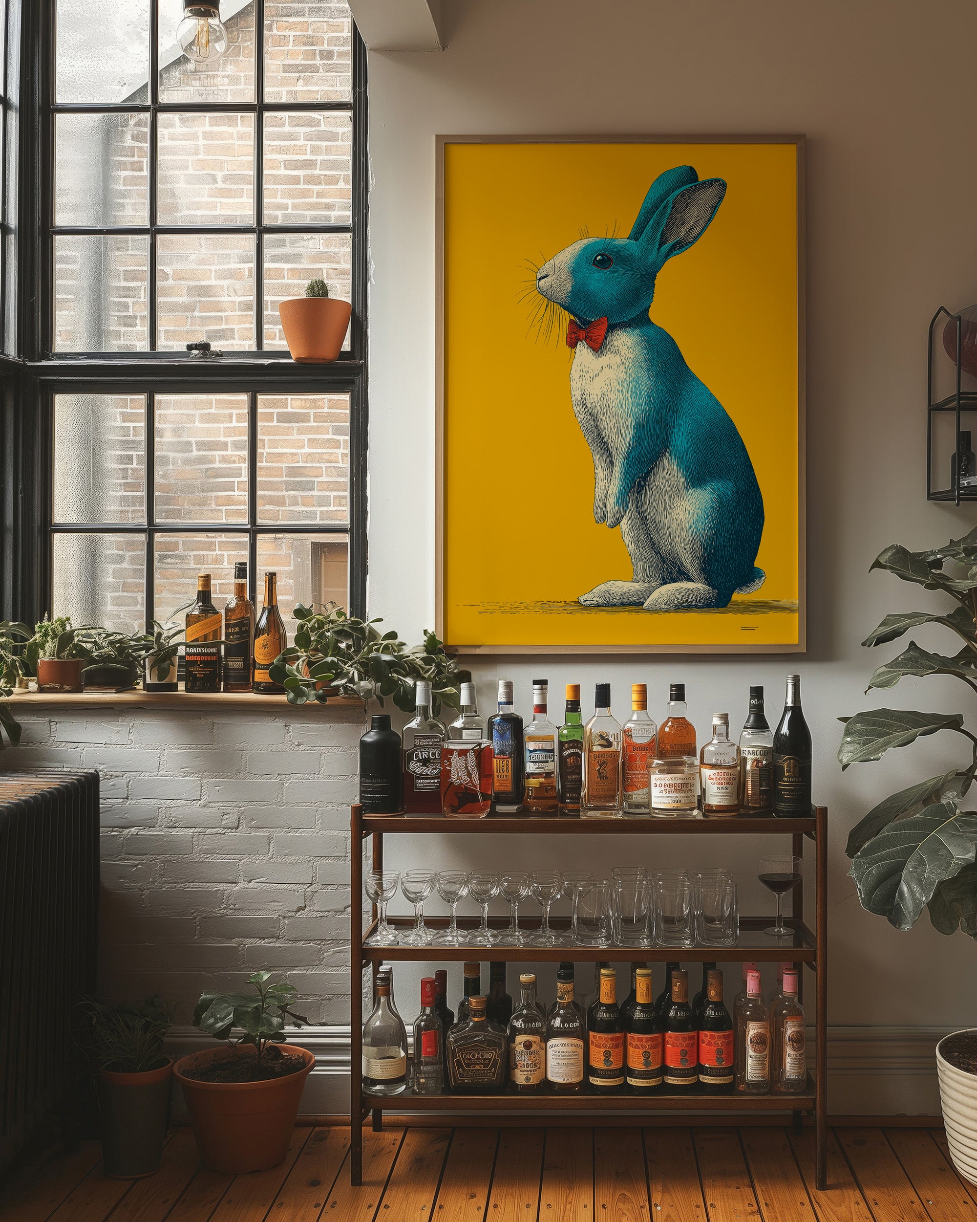 Blue Rabbit, Red Bow Tie