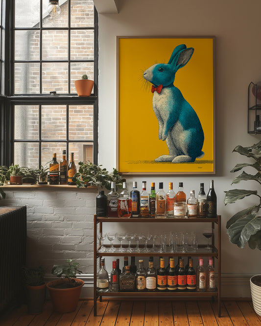 Blue Rabbit, Red Bow Tie
