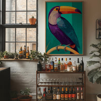 Toucan, Teal and Plum