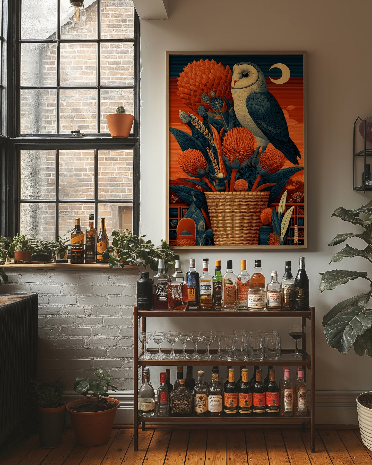 Barn Owl, Desert Moon Basket