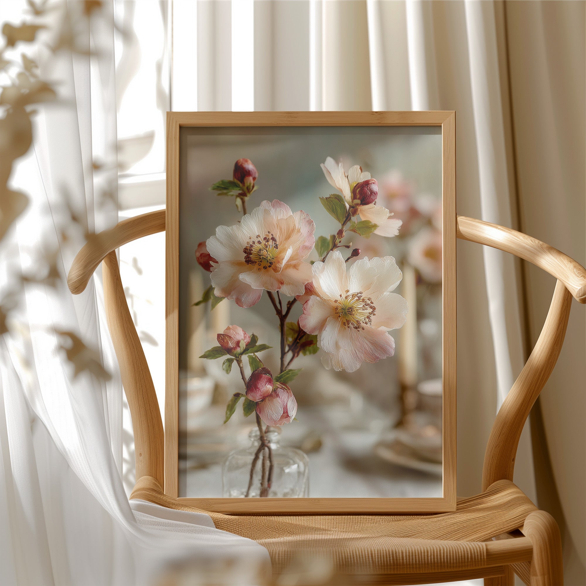 Wild Roses in Glass
