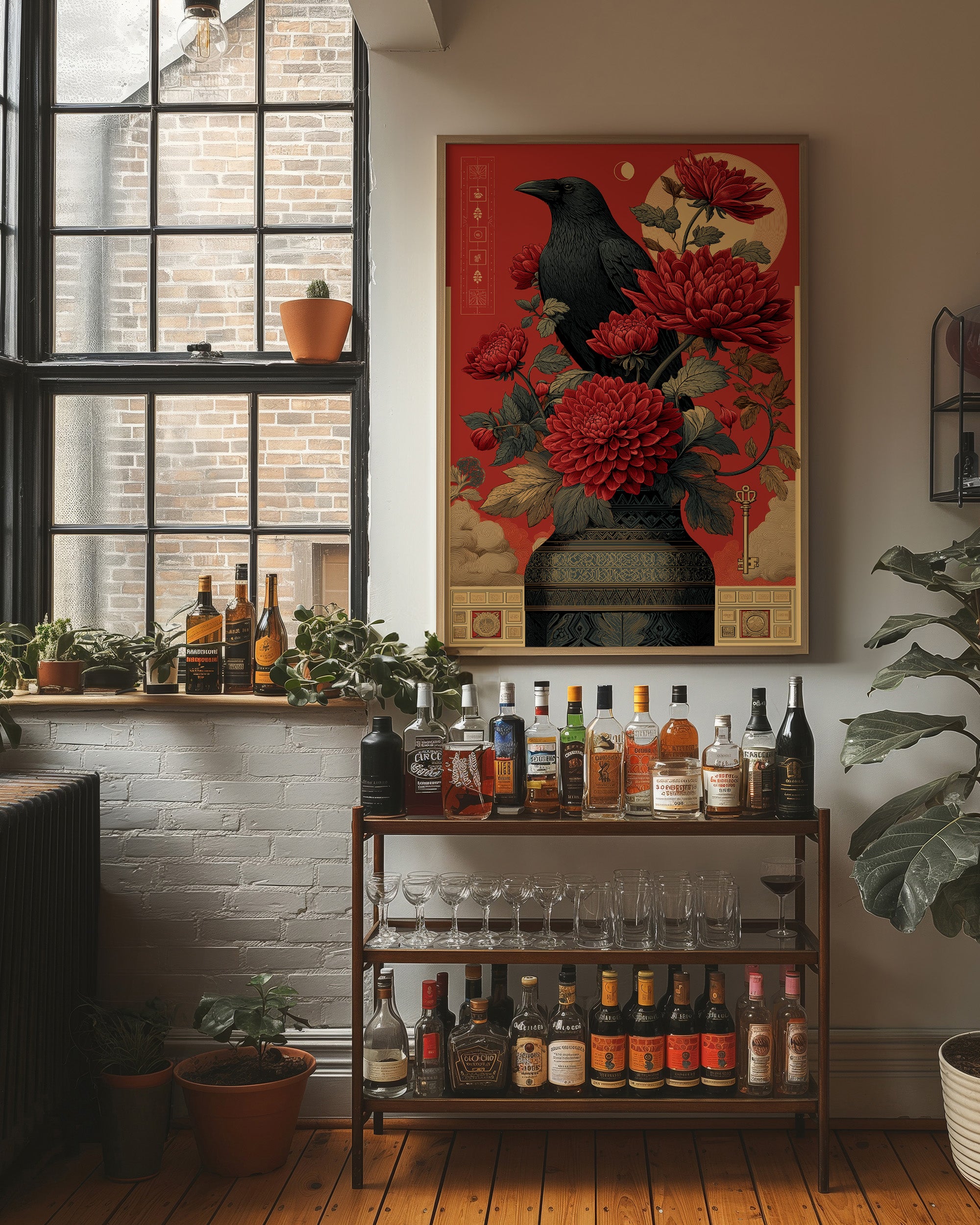 Raven and the Crimson Blooms