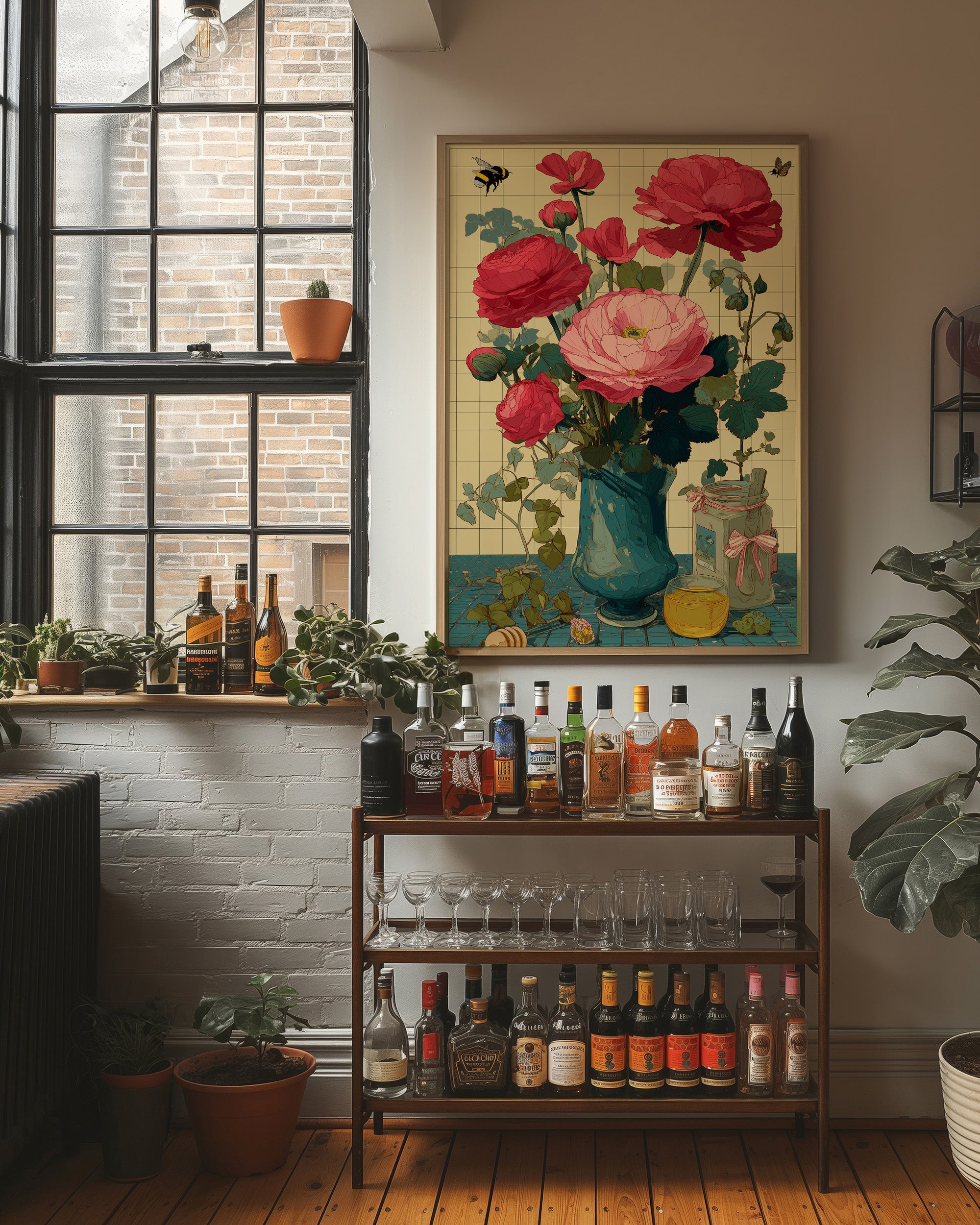 Roses and Golden Honey