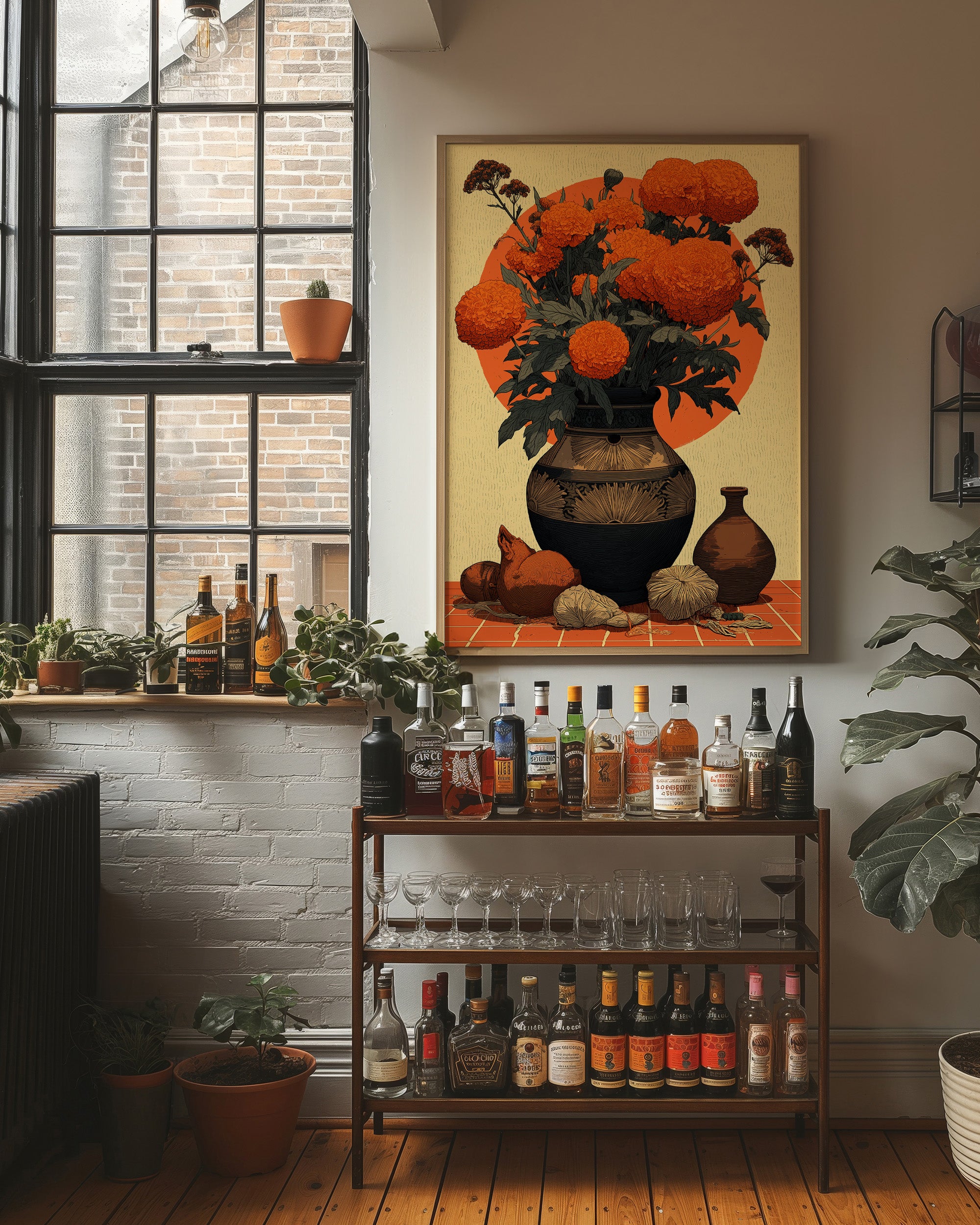 Marigolds in Clay
