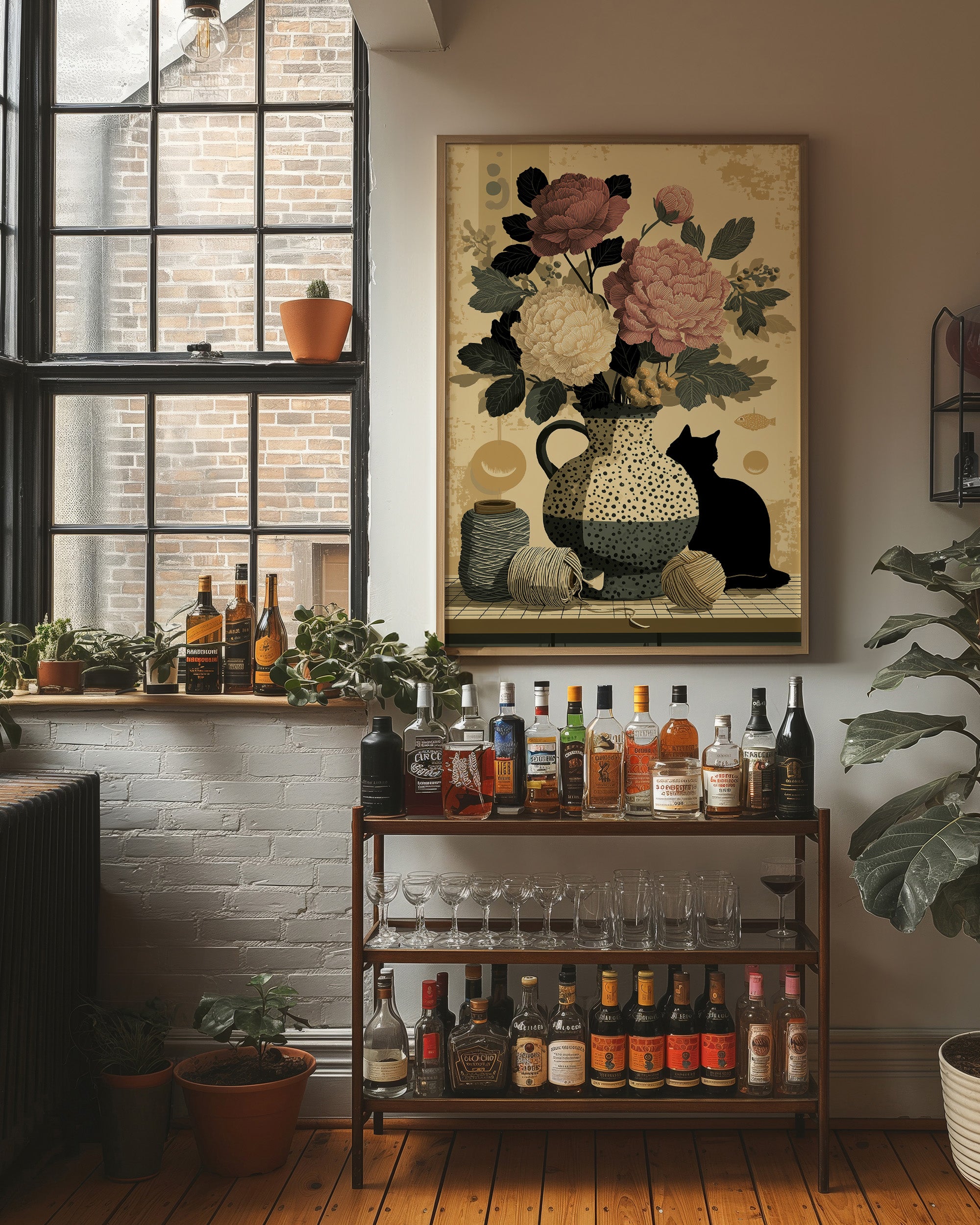 Peonies and Yarn