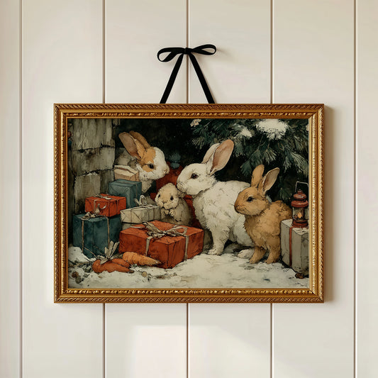 Bunnies Under the Tree