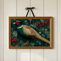 Pheasant Among the Holly