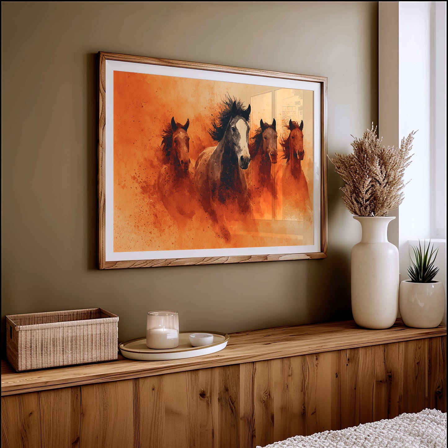 Wild Herd in Amber Dust