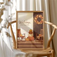 Welcome, Give Thanks: Pumpkins Holding the Seats
