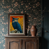 Unimpressed at Sunset: Owl Judges Quietly