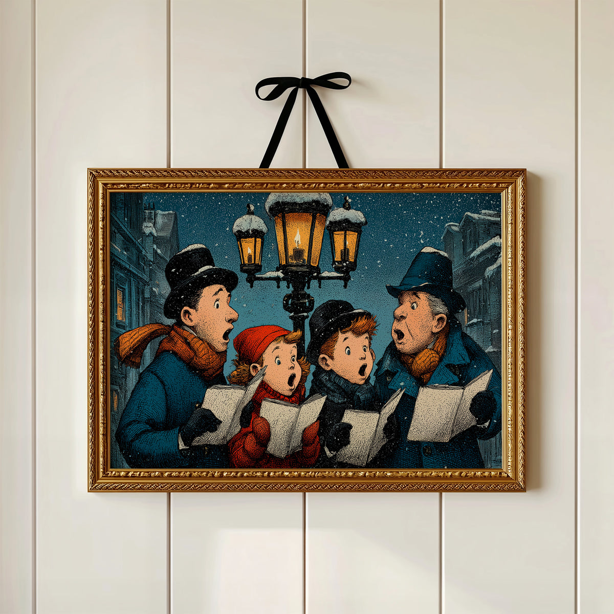 Carolers Hitting the High Note, Barely